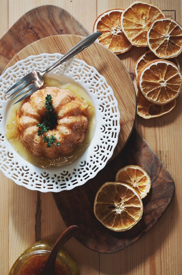 meyer lemon thyme olive oil cake | holly & flora