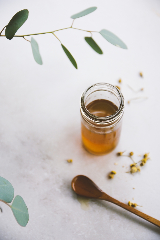 pear + chamomile bee's knees with honey syrup | holly & flora
